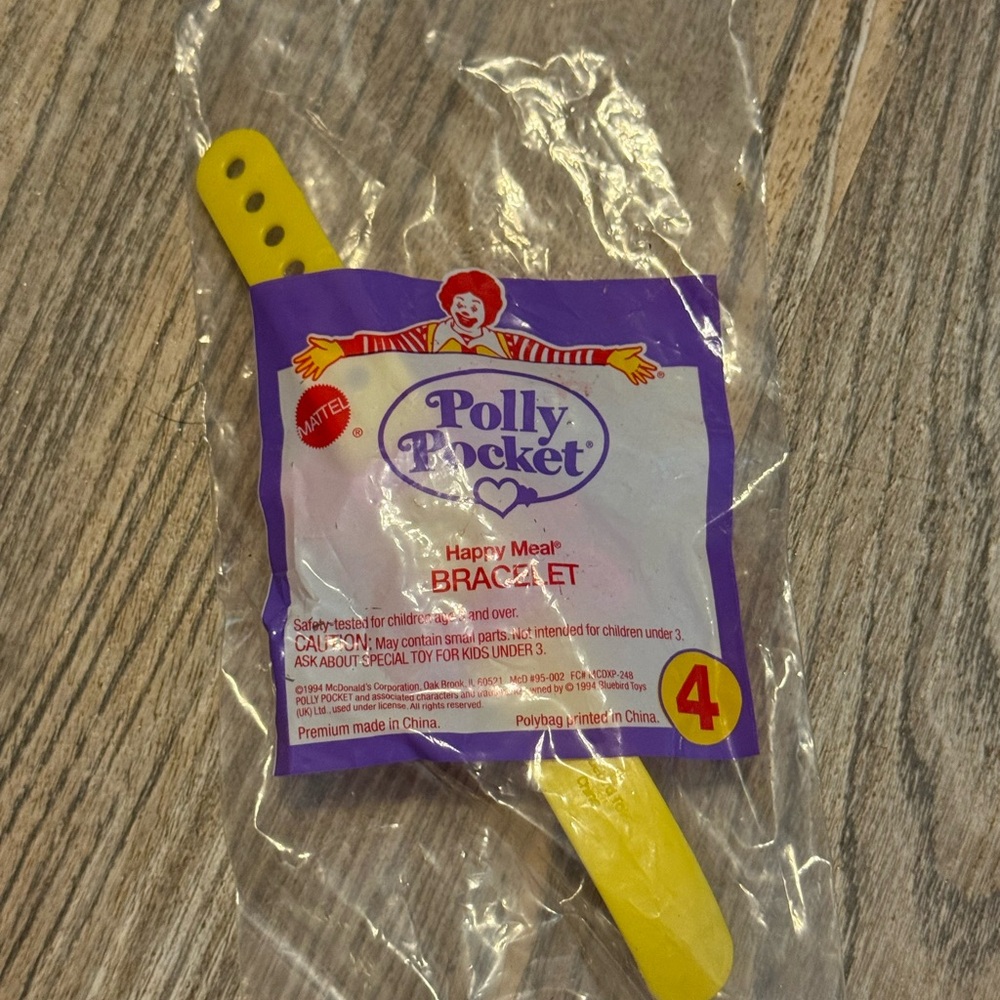 1994 Polly Pocket Yellow Bracelet